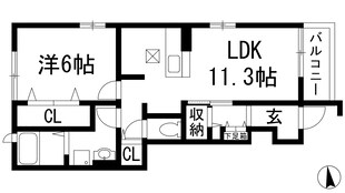 パークサイドオオベの物件間取画像